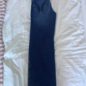 Hollister Dark Blue Straight-Leg Women's Jeans